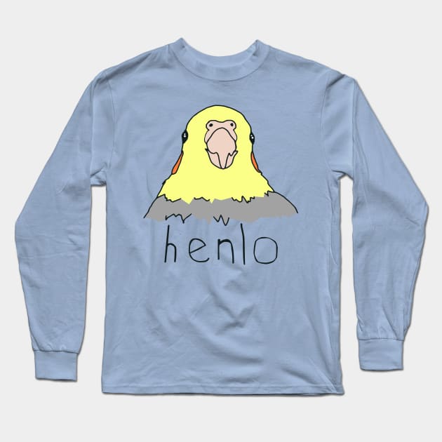 henlo doodle birb Long Sleeve T-Shirt by FandomizedRose